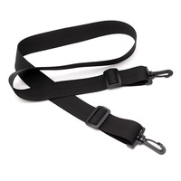 Bandoulière noire réglable pour guitare avec coussinet en silicone Sangles de sac à dos détachables personnalisées Bandoulière pour ceinture de sac