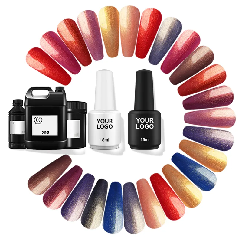 Private Label Nail Products Baixo MOQ Salão Profissional Inodoro Orgânico 12 Cores Partido Gel Nail Polish Amostra Grátis