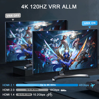 Répartiteur HDMI 1x4, compatible Full HD 8K et 3D, pour Apple TV, PS5, PS4, avec quatre moniteurs