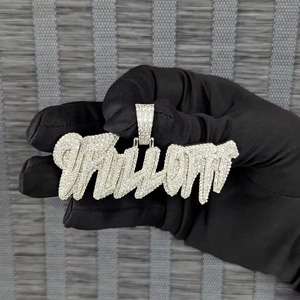 Collar Personalizado 2FULLOFIT con Nombre, Estilo Hip Hop, Plata de Ley 925 con Baño de Oro de 18K, Collar Brillante Personalizado para Hombre - Product Image 6