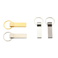 Clé USB promotionnelle en métal 2.0, clé mémoire flash, clé USB avec porte-clés