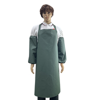 Vente en gros de tissu tricoté, bavoir de travail imperméable pour boucher, tablier de traitement en machine, lavable pour le nettoyage