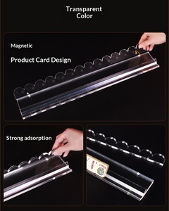 Support de Mahjong américain en acrylique transparent avec poussoir magnétique pour tuiles de Mahjong - Product Image 5