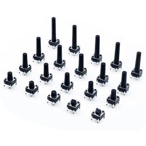 แผงวงจรพิมพ์ขนาด 6x6 มม. สวิตช์กดแบบสัมผัสขนาดเล็กชนิดกดติดปล่อยดับ (Momentary) แบบ DIP 4 ขา ขนาด 6x6x4.3/5/6/7.3-25 มม. 6*6*4.3 มม. 5 มม. 6 มม. 7 มม. 8 มม. - Product Image 5