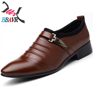 Zapatos de Cuero para Hombre, Grandes, Transpirables y Cómodos, con Suela Suave, Resistentes al Desgaste, Antideslizantes, con Punta en Pico, para Negocios - Product Image 5