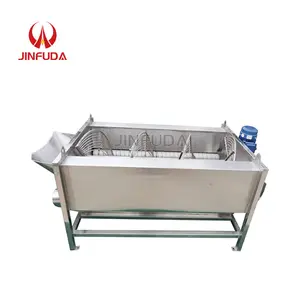 Easy to Operate Automatic Industrial 500kg/h Potato Ginger Roller Washer Brush Peeling Machine potato peeling machine