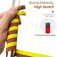 Lacets plats élastiques en polyester de haute qualité, sans nœuds, colorés, avec boucle à pression métallique, pour adultes et enfants