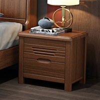 Lit simple en bois massif king size en noyer fonction de rangement grand format lit double à dossier souple ensemble de meubles de chambre à coucher pour la maison et l'hôtel