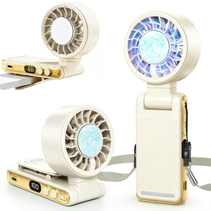 Handheld Fan High-Speed Brushless Mini Fan Hand <b>Desk</b> Neck Rechargeable Fan - Product Image 1