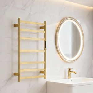 Nhà Máy Treo Tường Hiện Đại Khăn Điện Giá Nước Nóng Giữ Khăn Cho Phòng Tắm Tiết Kiệm Không Gian - Product Image 3