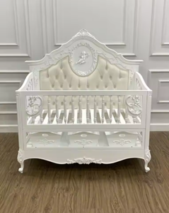 เตียงเด็กอ่อนไม้สักแท้ ดีไซน์คลาสสิก ทนทาน ผลิตด้วยมือ พร้อมดีไซน์เหนือกาลเวลา เหมาะสำหรับใช้ในห้องนอน - Product Image 6