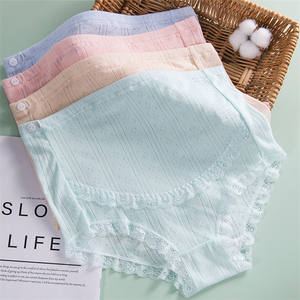 Taille haute dentelle sous-vêtements femmes enceintes sur bosse bande douce réglable coton <span class=keywords><strong>grossesse</strong></span> maternité culotte - Product Image 2