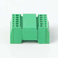 Connecteur de bornier femelle vert 15EDGRK-2.54mm PA66 8A 300V 2-24 pôles pour connexions de fils PCB RS
