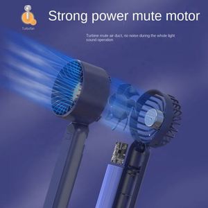 Best Selling Factory Wholesale Novelty Gift USB Portable Pocket Outdoor <b>Hand</b> <b>Held</b> <b>Fan</b> With Mobile Phone Holder Function - Product Image 3
