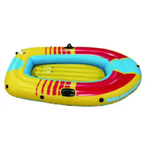 1 / 2 bambini bambini gonfiabile Kayak canoa remi aria barca doppia valvola alla deriva PVC scatola di colore canoa Outrigger sedile accessori