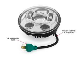 ไฟหน้ารถจักรยานยนต์ LED กลม5.75 "5-3/4นิ้ว,ไฟหน้าลำแสงสูง/ต่ำ45W สำหรับ <span class=keywords><strong>Harley</strong></span> <span class=keywords><strong>Davidson</strong></span> - Product Image 5