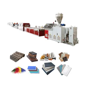 used second hand wood plastic pu stone eps fiberglass small the best pvc extruder machine production line 2024