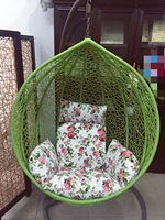 En stock, nouveau design, fauteuil suspendu en osier et acier inoxydable facile à nettoyer, fauteuil suspendu de jardin, fauteuil cage à oiseaux