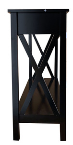 Mesa Consola de Madera, Mesa Auxiliar con Dos Cajones y Estante, Mesa Lateral de Madera con 2 Cajones para Sala de Estar - Product Image 6