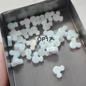 Venta Caliente de Fábrica: Piedra de Ópalo Sintético con Orificio de 7.3x6mm, Forma Especial, para Fabricación de Joyería y Collares - Product Image 6