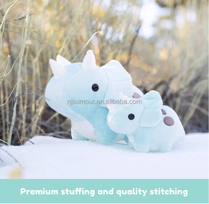 Peluche rinoceronte farcito rinoceronte blu serie animali del regno animali farciti per bambino - Product Image 4