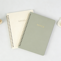 Cahier à spirales de haute qualité et durable, format A4, A5, A6, pages épaisses, papier recyclé 100 g/m², pour les fournitures scolaires