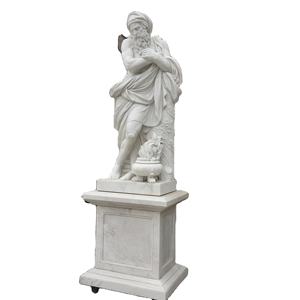 庭等身大ギリシャ筋肉男性とセクシーな女性大理石の石像彫刻 - Product Image 1