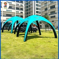 Tente gonflable publicitaire imperméable pour événements intérieurs et extérieurs, exposition mobile, tente pliante à quatre coins, pare-soleil