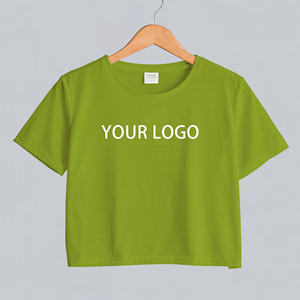 <span class=keywords><strong>Donna</strong></span> Pianura Bianco <span class=keywords><strong>100</strong></span> Del <span class=keywords><strong>Cotone</strong></span> Crop Top di Fitness Vestiti di Sport Delle Signore Lavorato A Maglia Crop Top T Shirt per la Stampa Logo Personalizzato - Product Image 6