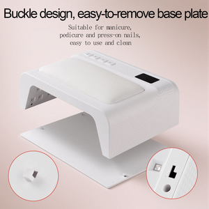 Lámpara UV LED para Uñas, 60 Leds, Luz Roja, con Reposabrazos, Secador de Uñas 2 en 1, Doble, con Almohada para Manos - Product Image 5