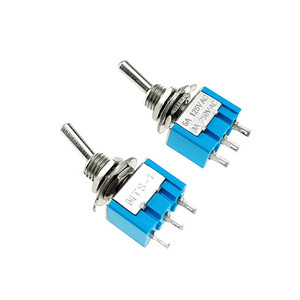 สวิตช์แบบโยก 3 ขา Mts ขนาดรู 6 มม. 2 ตำแหน่ง สีฟ้า สำหรับเปลี่ยนซ่อม - Product Image 1