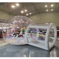 Domo de Cristal Transparente para Exteriores de 3m/4m de Diámetro, Carpa Inflable Tipo Burbuja, Habitación de Globos en Venta
