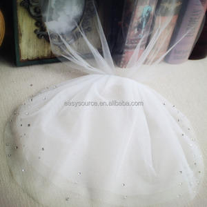 JD04 मोहनेवाला पर्दा वेडिंग दुल्हन Bircage Rhinestones के साथ पर्दा - Product Image 2