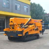 8-Tonnen-Innenraum-Spinnenkran, Mini-Raupenkran, hydraulisch, teleskopierbar, elektrisch/dieselbetrieben, Hubhöhe für Installation in engen Räumen