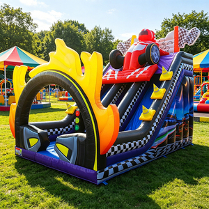 WINSUN Public Playground Themed Crazy Racing Style Inflatable Dry Slide PVC for Shopping Mall Garden Use High Capacity - Product Image 1