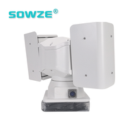 Kamera Termal PTZ Sensor Ganda Jangkauan Jauh Tanpa Pendingin, Kamera Termal Pan-Tilt Penglihatan Malam Sudut Lebar Sensor CMOS Tahan Air IP66