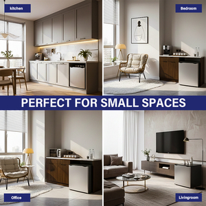 Réfrigérateur-congélateur portable mini 40L OEM, réfrigérateur pour la maison, le bureau, la chambre à coucher - Product Image 4