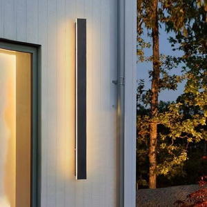 Lámpara de Pared LED Moderna para Exteriores, Resistente al Agua, con Diseño de Tira Larga, Construcción Metálica y Alto CRI <span class=keywords><strong>80</strong></span>, para Hoteles y Jardines - Product Image 5
