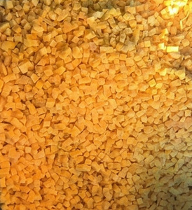 Dés de citrouille surgelés IQF conformes à la norme HACCP, légumes naturels et sains pour l'approvisionnement mondial - Product Image 1
