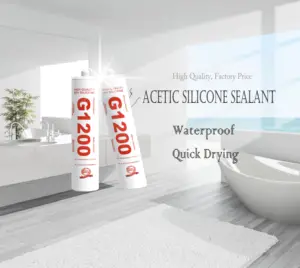 GP đa mục đích có tính axit Silicone sealant cho cửa và cửa sổ kính dính nhanh chóng làm khô dính niêm phong Silicone trong suốt