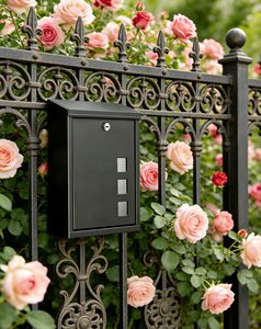 Boîtes aux lettres en acier, boîte aux lettres moderne avec poteau, boîte aux lettres extérieure - Product Image 6