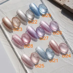 2020 Year New Product Hot Sale Semi-transparent Soak Off UV Gel Crystal Nail Cat Eye Gel Polish With Private Label Service