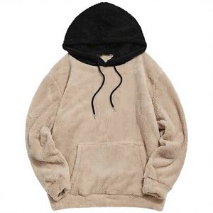 <b>Oversize</b> <b>Jumper</b> Hoodies Unisex High Quality Wholesale Solid Eco-Friendly Breathable <b>Fluffy</b> Pullover Fleece Sherpa Kangaroo - Product Image 2