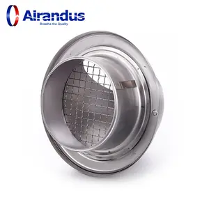 Factory Price Ventilation Outlet Wall Waterproof Exhaust Fan Air Vent Round Cover Stainless Steel Vent Hood for HVAC System