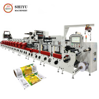 Machine d'impression flexographique pour étiquettes enroulées en ligne, film rétractable, 8 à 10 couleurs, personnalisation, fabricant chinois