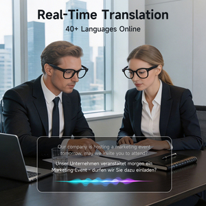 2026 Trend AI Glasses AI Assistant <b>Real</b>-time Language Translator Wireless Audio Glasses V03-T6 - Product Image 2
