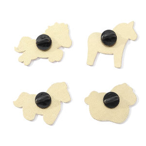 YINIかわいいポニー亜鉛合金エナメルピン-UV印刷鮮やかなカラーラペルブローチバッグチャーム耐久性装飾アクセサリー - Product Image 6