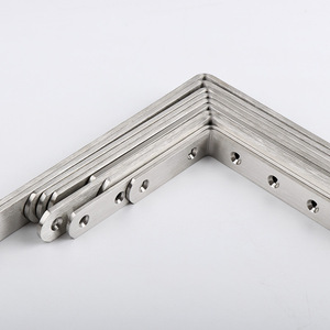 Jinnate Extended Stainless Steel Angle Bracket 90 Degree Wall Mount Support L Shape Shelf Furniture Fixer - Product Image 4