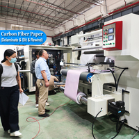 Máquina Cortadora Hongfeng para Películas de Fibra de Carbono, Materiales Nuevos y Energías Renovables (Hidrógeno, Protones), con Funciones de Deslaminación, Corte y Rebobinado