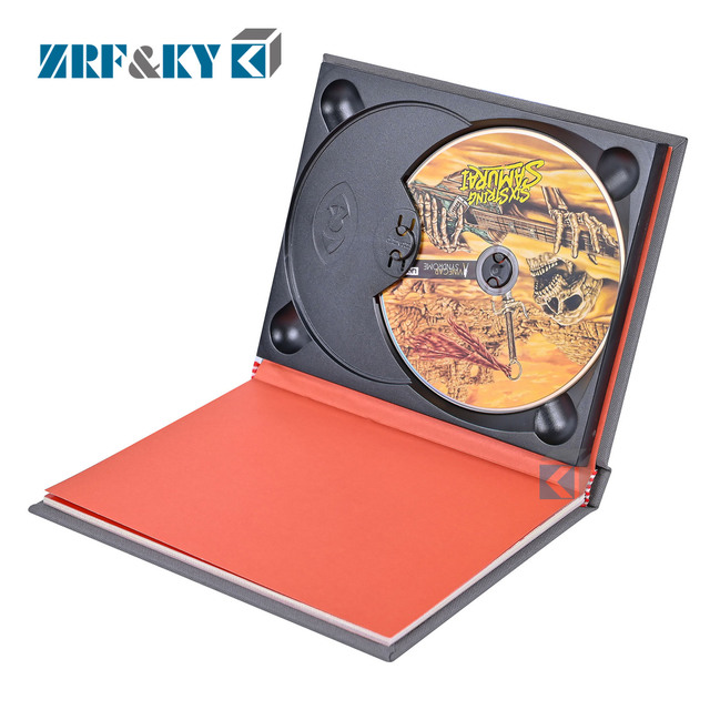 Custom CD & -RW 650MB Offset Printed Wallet Jacket Sleeve Digipack Boxes with Ribbon Handle for Disk Replication
